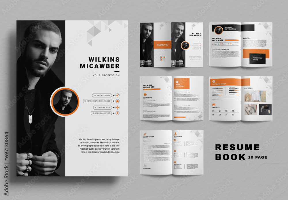 Resume Booklet Layout Stock Template - 1000 F 697130864 UstVzf811u7ql1gJV3wiAwDnrpda3GvI 