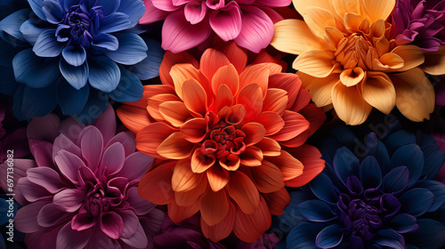 dahlia flowers HD 8K wallpaper Stock Photographic Image 