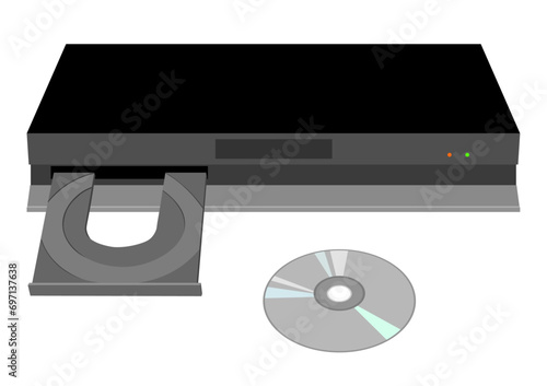 ブルーレイレコーダーのスロットをオープンしてディスクを入れる