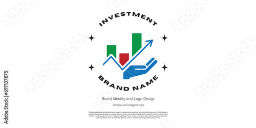 investment and cryptocurrency logo design for graphic designer and web developer