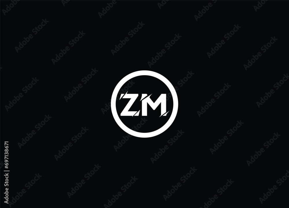 Creative Letters ZM Logo Design And Vector Templates Creative Letters ZM Logo Design And Vector Templates