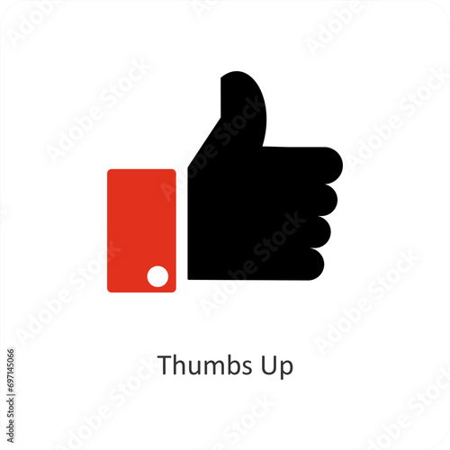 Thumbs Up and like icon concept