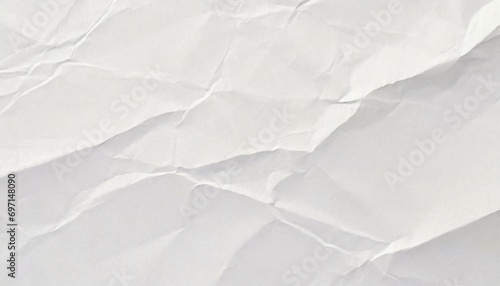 White crumpled paper background  texture old for web design screensavers. 