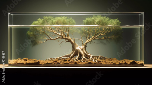 Branch propagation is a way of growing trees from roots  photo