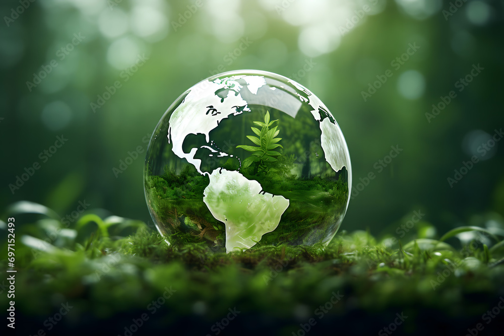renewable energy light bulb with green energy, Earth Day or environment protection Hands protect forests that grow on the ground and help save the world, solar panels renewable energy light bulb with green energy, Earth Day or environment protection Hands protect forests that grow on the ground and help save the world, solar panels