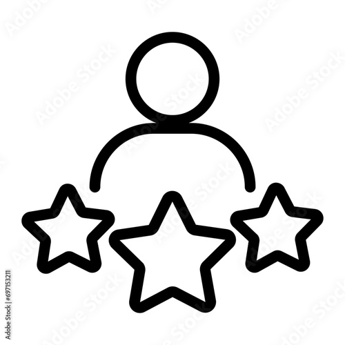 experience icon. social media rating