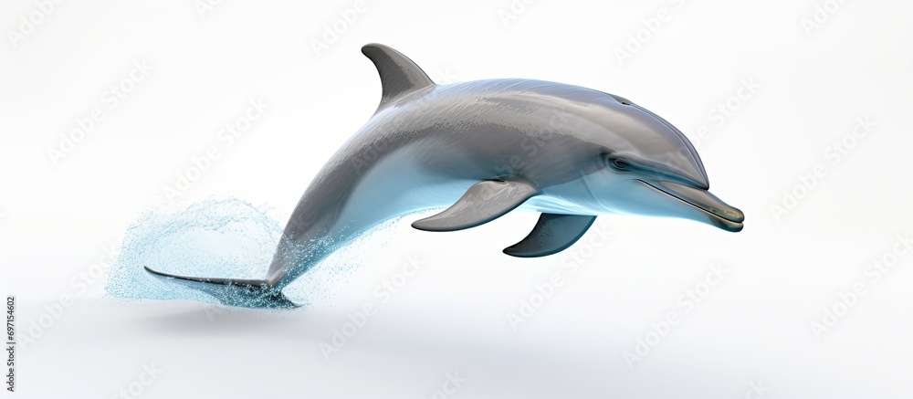 Dolphin - a clever aquatic mammal. Dolphin - a clever aquatic mammal.