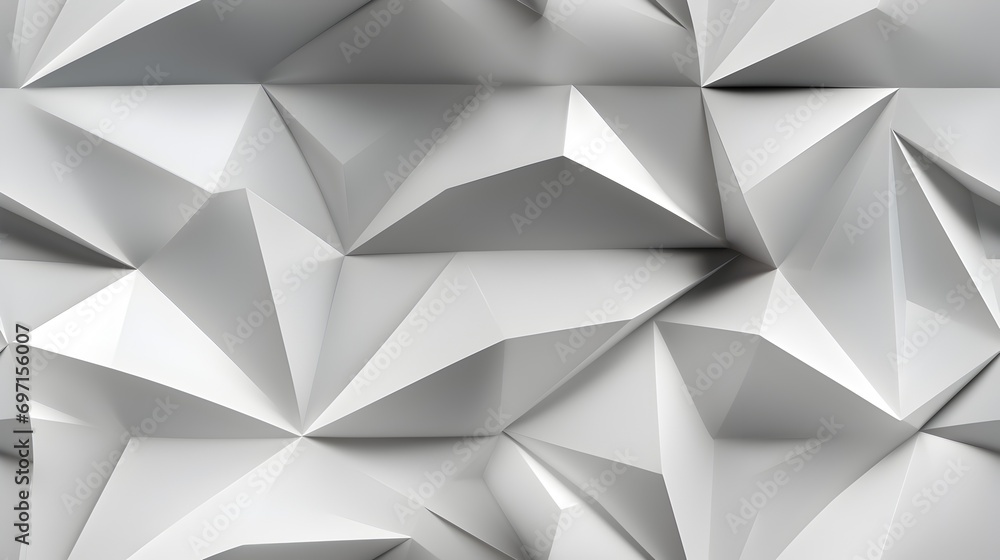 A monochromatic abstract design with sharp, triangular facets creating a 3D effect on a white background. A monochromatic abstract design with sharp, triangular facets creating a 3D effect on a white background.