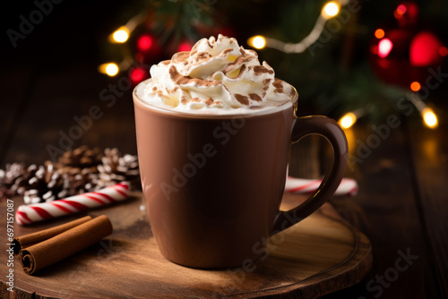 hot chocolate with whipped cream