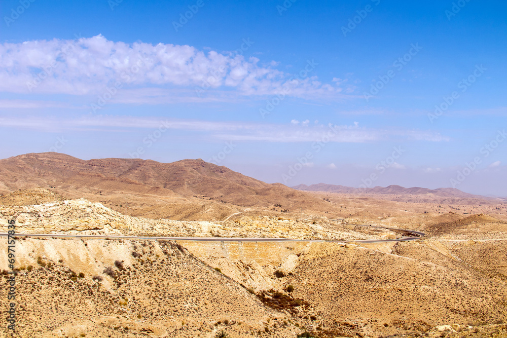 Mountain Landscape in Matmata, Tunisia