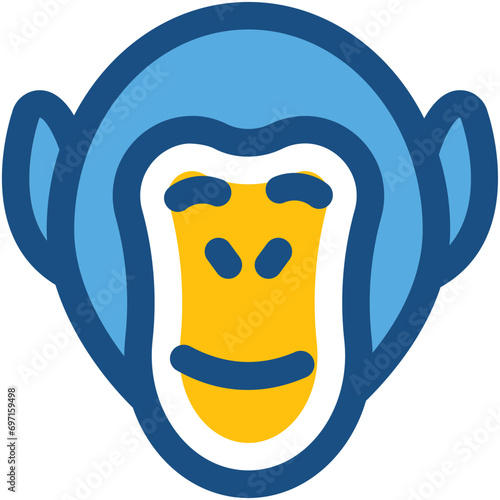 Monkey Line Vector Icon