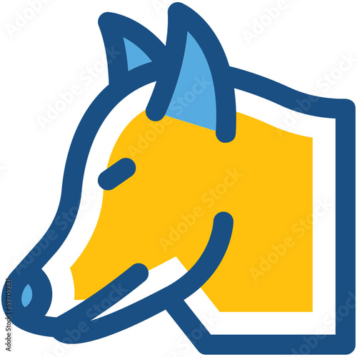 Dog Line Vector Icon