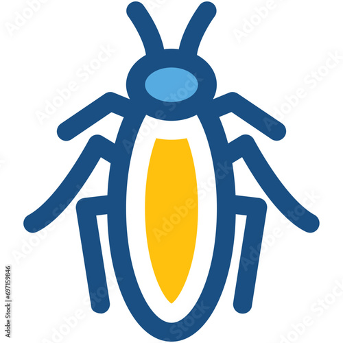 Cockroach Line Vector Icon