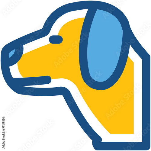 Dog Line Vector Icon