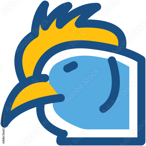 Hen Line Vector Icon