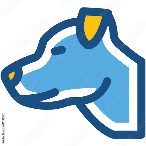 Dog Line Vector Icon