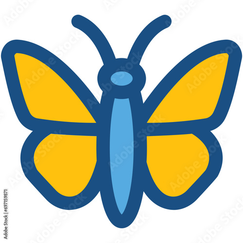 Butterfly Line Vector Icon