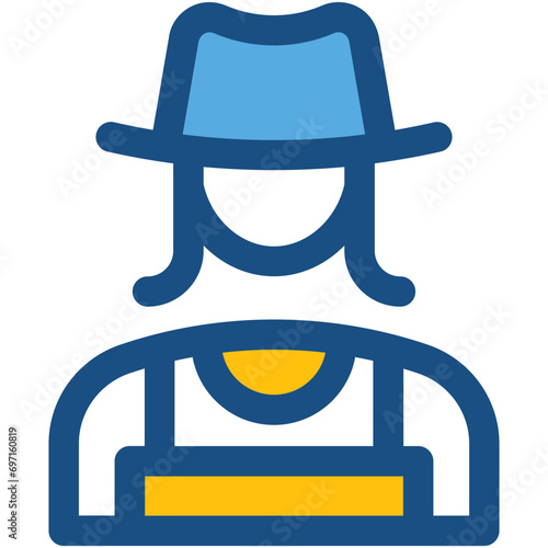 Gardener Line Vector Icon