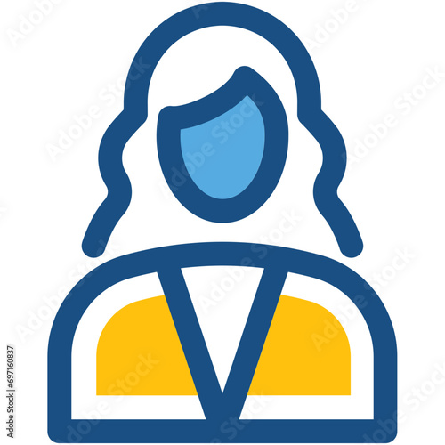 Hair Stylist Line Vector Icon
