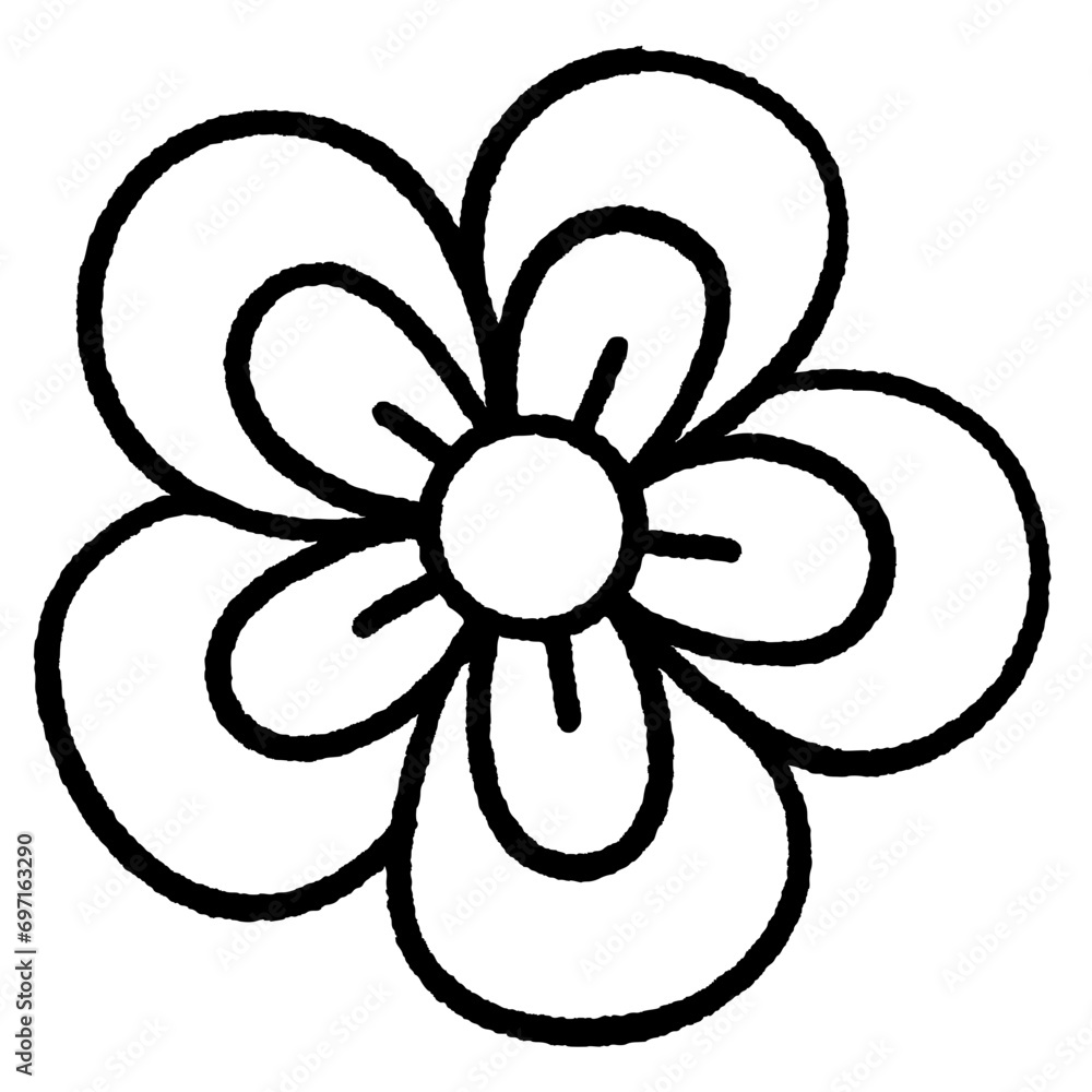 svg cute flower doodle element set svg cute flower doodle element set
