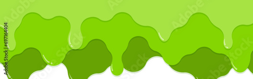 フレーム素材_垂れた液体_黄緑