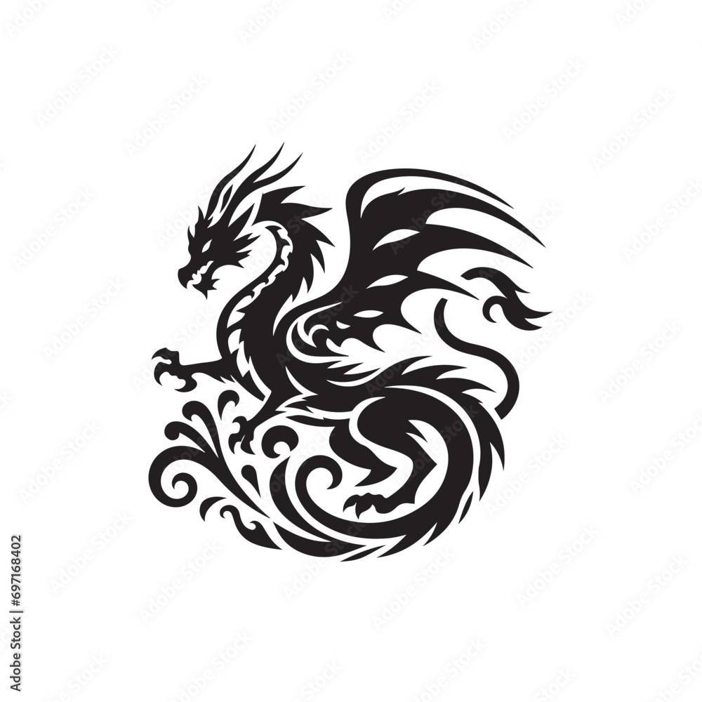 Essence of Dragon Silhouette - Minimalistic Artwork Showcasing the Unique Features and Timeless Beauty of Mythical Dragons Dragon Silhouette
Essence of Dragon Silhouette - Minimalistic Artwork Showcasing the Unique Features and Timeless Beauty of Mythical Dragons Dragon Silhouette
