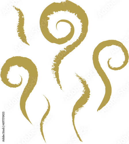 茶色の立ち上る臭い