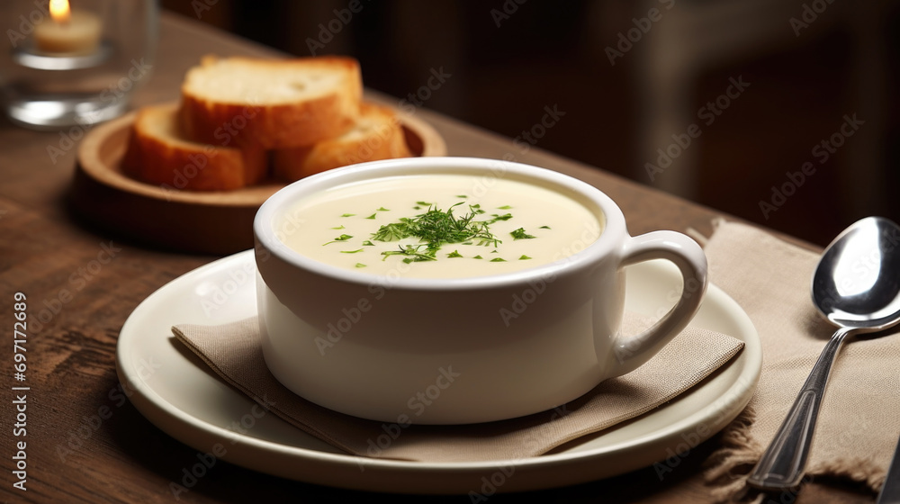 French garlic soup, a comforting bowl of aromatic broth, a traditional culinary delight French garlic soup, a comforting bowl of aromatic broth, a traditional culinary delight