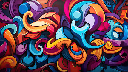 Graffiti wall abstract background. Idea for artistic pop art background backdrop.	