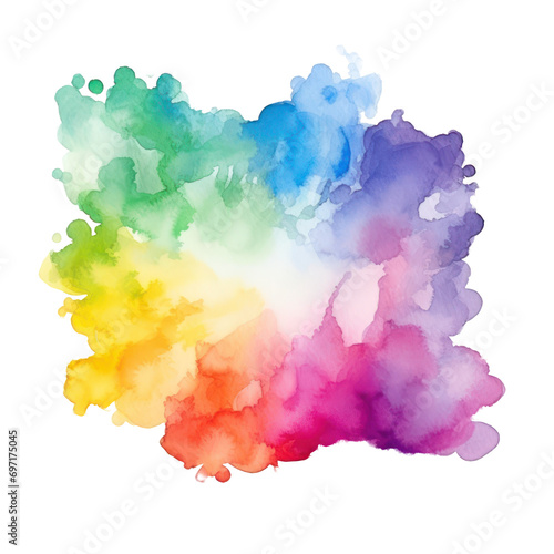 rainbow watercolor 