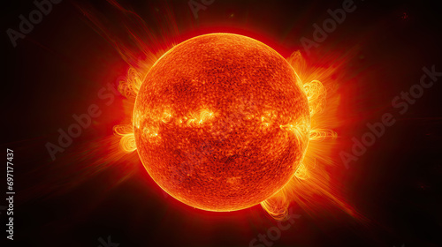 Photo of planet Sun from outer space