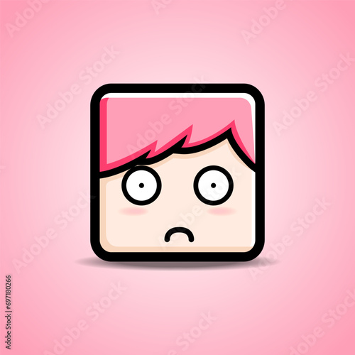 head square avatar  cute character