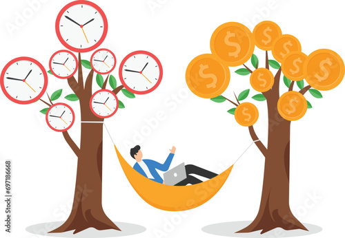 Long term investing or savings for retirement fund, compound interest or investment growth, tax time reminder concept, 


