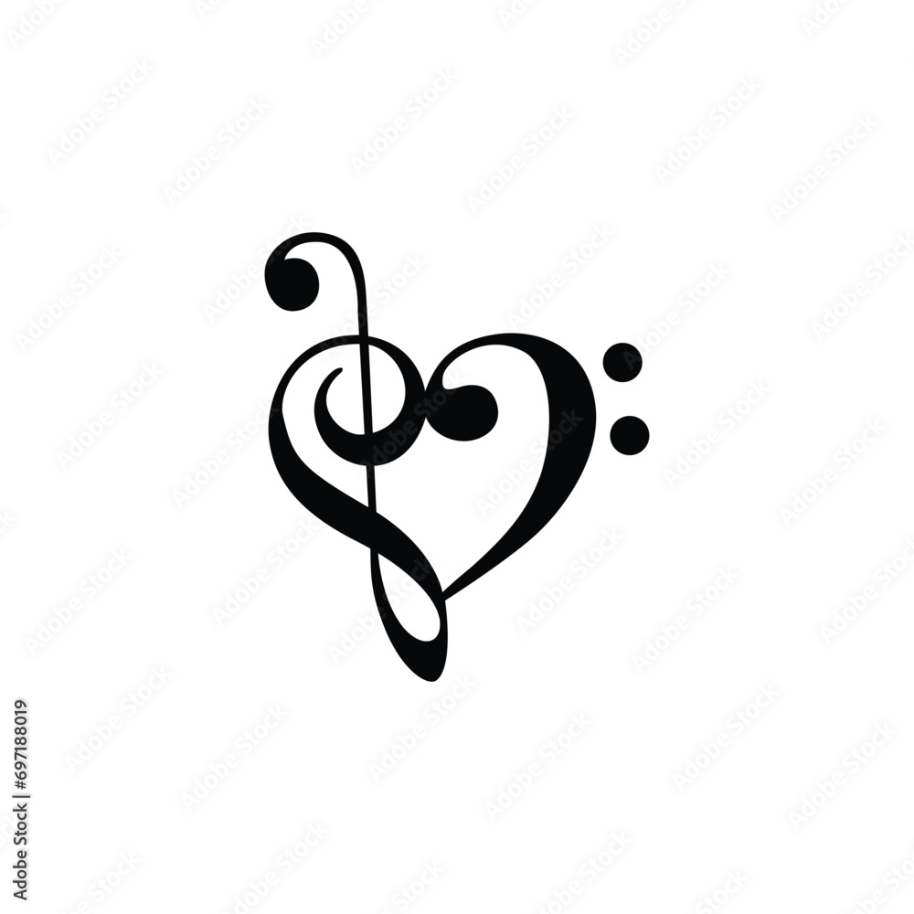 Music notes musical design element isolated vector illustration Music notes musical design element isolated vector illustration