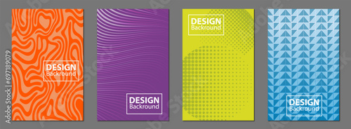 Brochure template layout, Multicolor cover design, business annual report, flyer, magazine - stock illustration