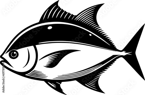 Tableau sur toile Pompano Fish icon 15