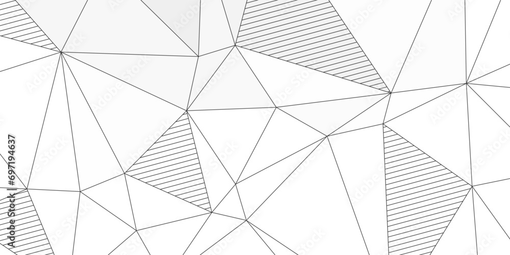 abstract modern elegant white background with triangles lines - obrazy, fototapety, plakaty 
