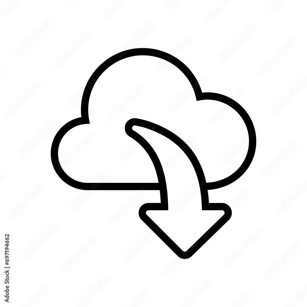 Download icon vector. Upload button illustration. Load symbol or logo. Download icon vector. Upload button illustration. Load symbol or logo.