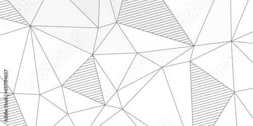 abstract modern elegant white background with triangles lines photo
