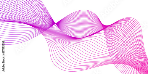 Abstract backdrop with colorful wave gradient lines on white background. Modern technology background,Modern technology background, wave design. Vector illustration 