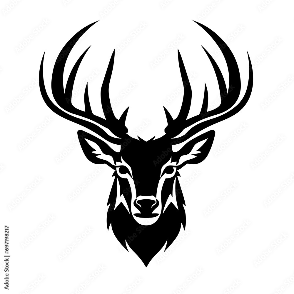 Deer Head Vector PNG Illustration for Creative Logo Design Deer Head Vector PNG Illustration for Creative Logo Design