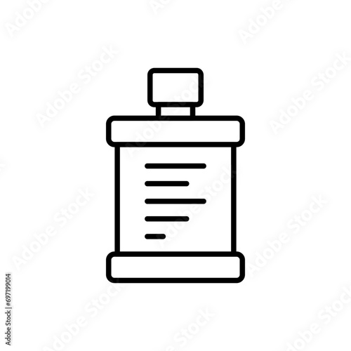Mouthwash icons, dentist minimalist vector illustration ,simple transparent graphic element .Isolated on white background