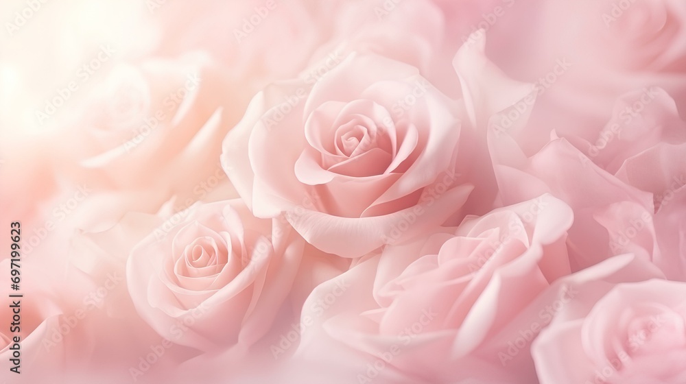 Delicate roses on a pink background with a place for text. Delicate roses on a pink background with a place for text.