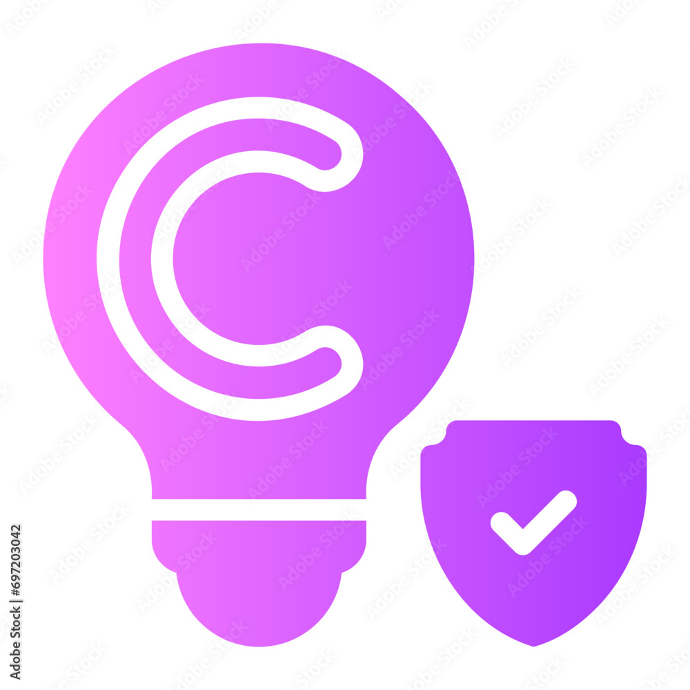 intellectual property law gradient icon intellectual property law gradient icon