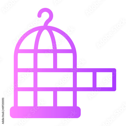 birdcage gradient icon