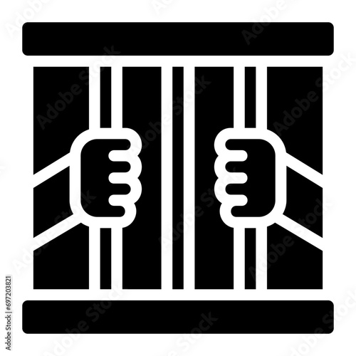 prison glyph icon
