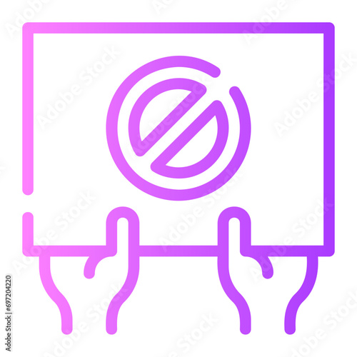 protest gradient icon