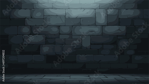  dark grey wall with rough textured surface. Vector illustration 