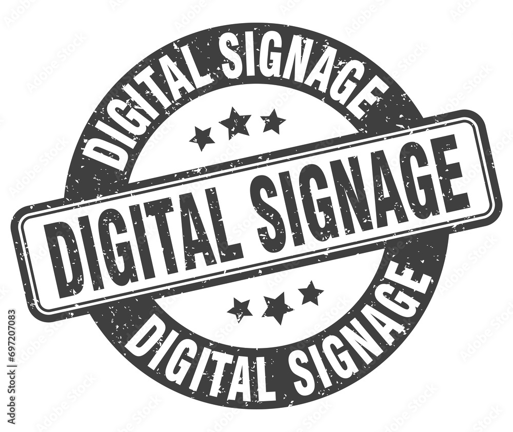 digital signage stamp. digital signage label. round grunge sign digital signage stamp. digital signage label. round grunge sign