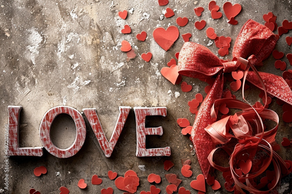 3D Love Typography on a Textured Background Wallpaper for Design Projects distressed background 3D Love Typography on a Textured Background Wallpaper for Design Projects distressed background